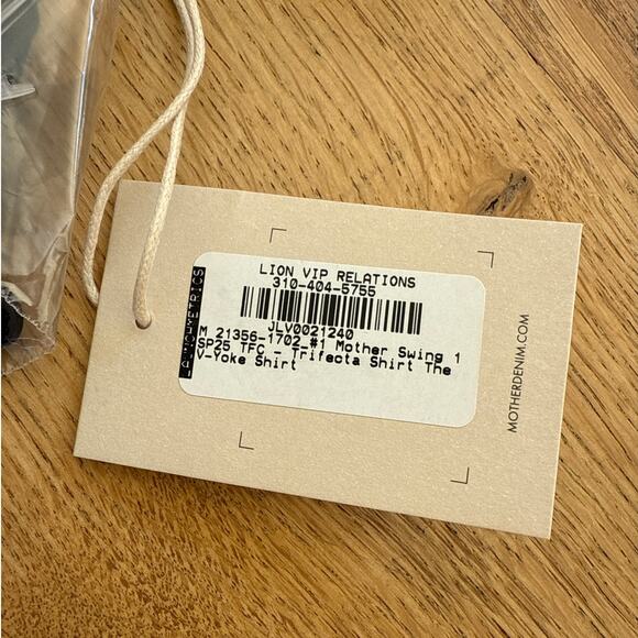 Mother V Yoke Shirt Trifecta Size M Black - Picture 3 of 6